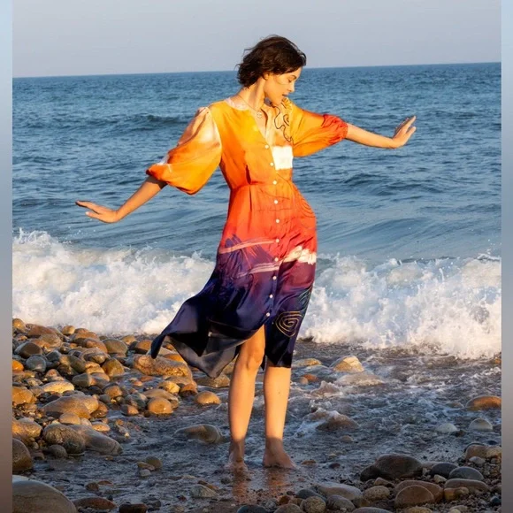 LINGUA FRANCA Psili Amos Dress $775 NEW With tag